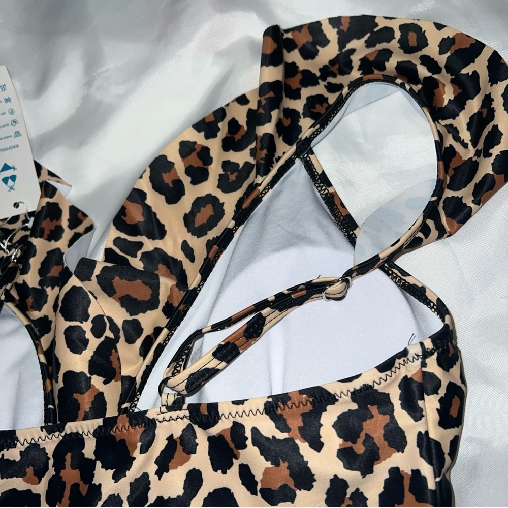 Leopard Print Women's Tankini M, nwt - Picture 4 of 7